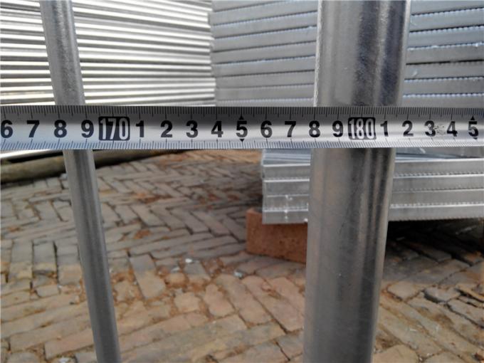 Sıcak Dip Galvanize Metal Kalabalık Kontrol Engelleri Güvenlik Taşınabilir 3
