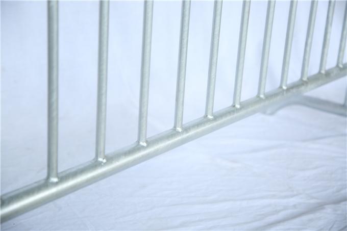 Sıcak Dip Galvanize Metal Kalabalık Kontrol Engelleri Güvenlik Taşınabilir 5