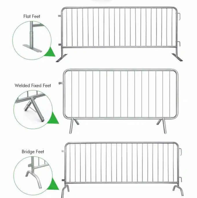 Ağır Güçlü Galvanizli Çelik Barikatlar Konsert Düşük Bakım 8
