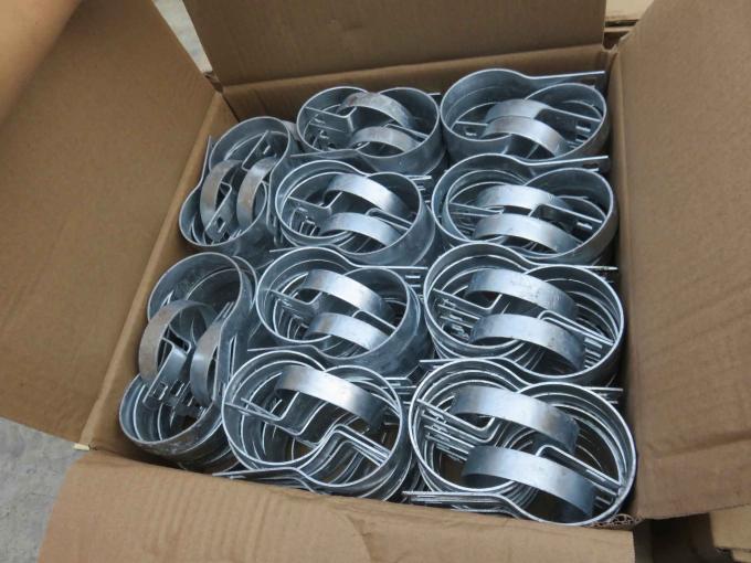 Yüksek germe metal ruloları ile galvanizli tel zinciri bağlantı çit 6 feet uzunluğu veya özelleştirilebilir 19