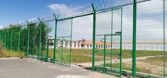 Galvanize Açık Görünüm Havaalanları Hapishaneler Tren İstasyonları İçin Çatışma Karşıtı Güvenlik Çitleri
