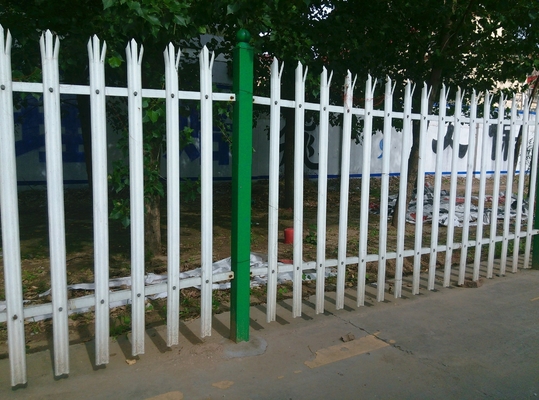 Metal Siyah Güvenlik 6x8 Çelik Piket Çit Mızrak Çit Panelleri Dış Bahçe Galvanizli Zeytin Demir Çelik Çit Panelleri