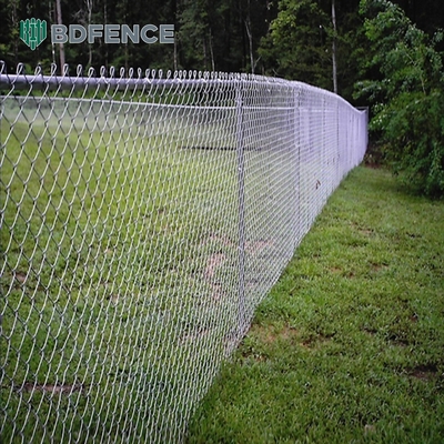 8 Ft Zincir Bağ Çit PVC Kaplı Siyah Vinyl Cyclone Demir Tel Mesh Metal Çit Dış Bahçe Çit Paneli için