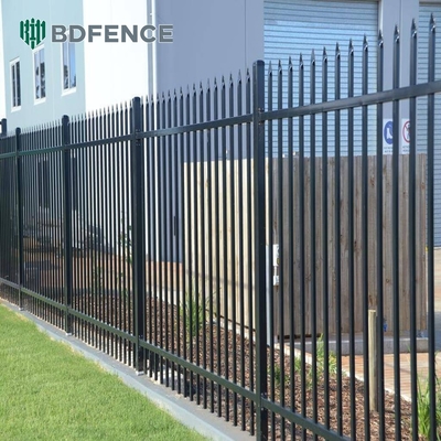 6ftx8ft metal boru pas karşıtı güvenlik çelik çit dövme demir çit panelleri