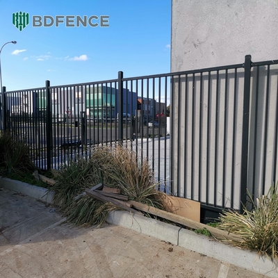 6ftx8ft metal boru pas karşıtı güvenlik çelik çit dövme demir çit panelleri