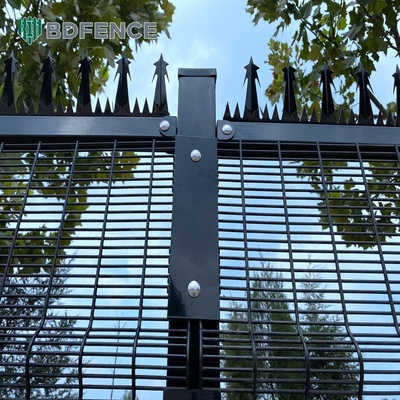 358 tel örgü Clearview metal çelik açık açık güvenlik çit panelleri açık açık