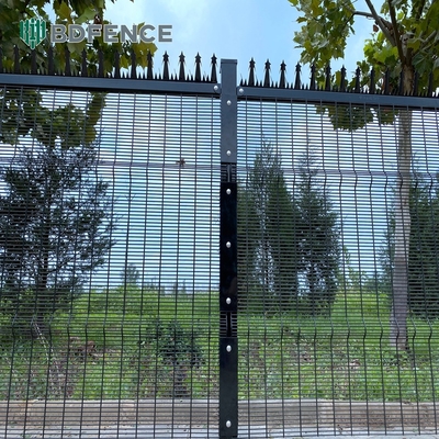 358 tel örgü Clearview metal çelik açık açık güvenlik çit panelleri açık açık