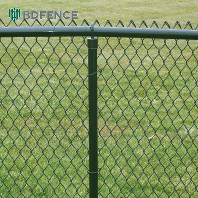 5 Foot Black Diamond Chain Link Çit Vinil Plastik Kaplı 60mm Sıcak Paslanmaz Çelik Toz Kaplı Güvenlik Çit Panelleri Satış