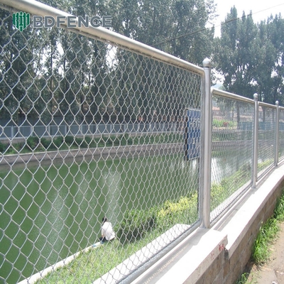 8 Ft Endüstri Zinciri Bağcılık için Galvanizli Güvenlik Tel Çit