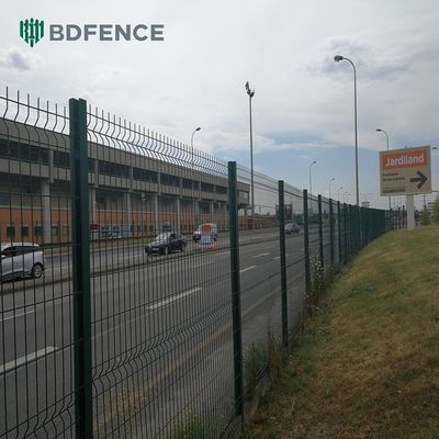 Yüksek Kaliteli Galvanizli Çelik Metal PVC Kaplı 3d v Bükümlü Kavisli Bahçe Kaynaklı Tel Örgü Panel