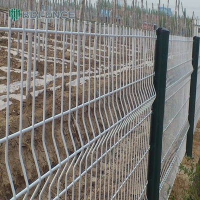 4 X 4 Dış Bahçe Metal 3D Çit Saldırılmış Tel Ağı 3D Çit Düşük Karbonlu Çelik Tel