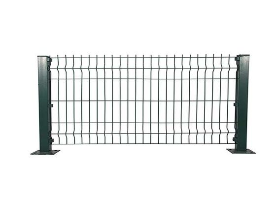 Özel 1/2 inç 1x2 6x6 kaynaklı bahçe tel örgü çit galvanizli çelik kavisli 3d tel örgü çit