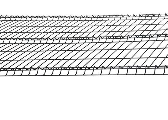 3d V Mesh Çit Pvc Yeşil / Siyah / Gri Metal Çit Tel örgü Güvenlik
