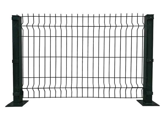 Özel Yüksek Kaliteli Ev Dış 3D Metal Kavisli Kaynaklı Tel Ağı Bahçe Çit Çit Panelli Pvc Yeşil Çit