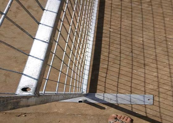 Sıcak Dip Galvanize Kanada Kare Tüp İnşaat Taşınabilir Geçici Çit