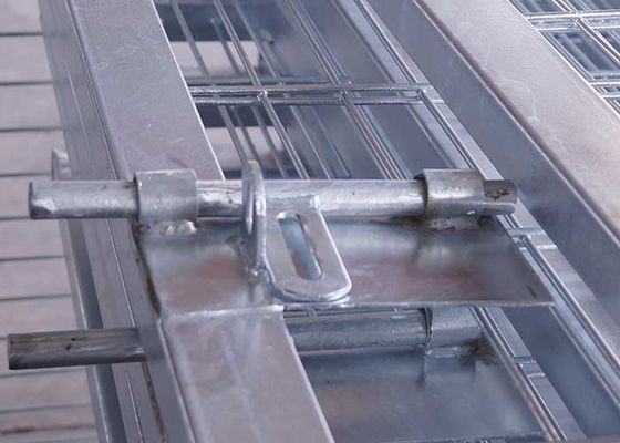 Bahçe Dekorasyonu Sliver'de Alt 3D Çelik Tel Galvanizli Kaplı Çit