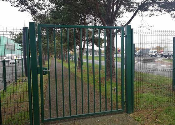 Ev Bahçesi 3D Modeli Demir Kapı Galvanize Bahçe Dekorasyonu 32x32mm Demiryolu