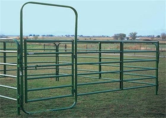 ISO9001 Toz Boya Yuvarlak Boru Çiftliği Çit Kapıları
