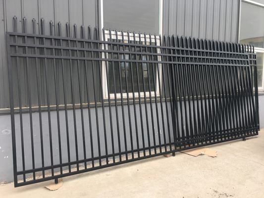 Güvenlik Sıcak Daldırma Galvanizli Çelik Boru Çit 2.0m Yükseklik