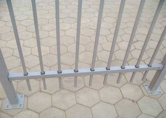 6ft yüksek dövme çelik tüplenmiş çit dayanıklı önceden yapılmış ISO9001 sertifikalı