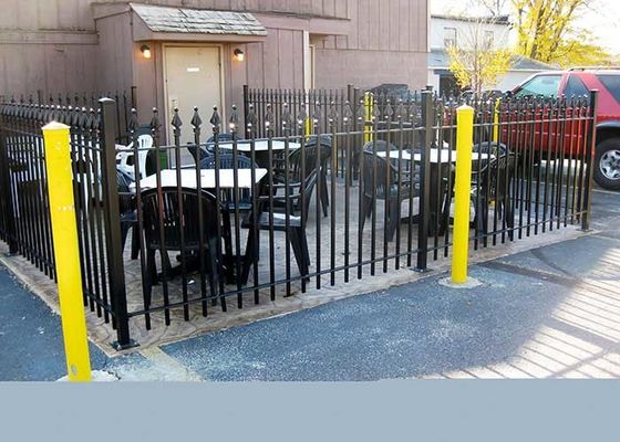bahçe binalar kare tüp siyah 25*25*1.2mm mızrak üst çit alüminyum çit