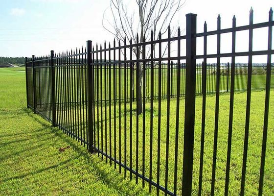 bahçe binalar kare tüp siyah 25*25*1.2mm mızrak üst çit alüminyum çit