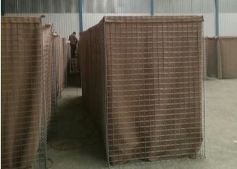 Çinko Alüminyum Kaplı 75 * 150mm Hesco Bariyer Blast Duvar