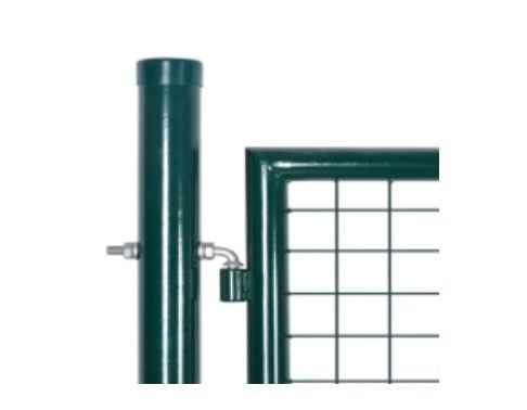 Galvanizli Toz Kapalı Çelik Bahçe Çit Kapısı Tubular Çift Kapı Su geçirmez 3D Modelli Konut için