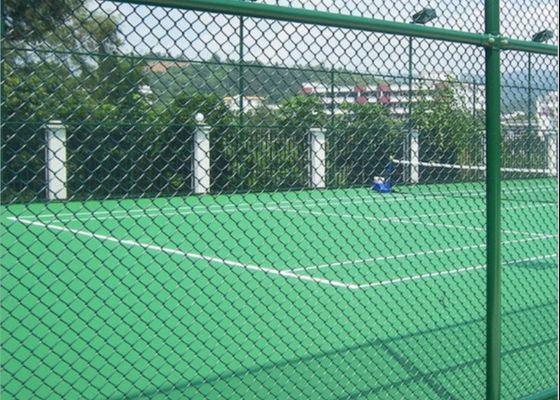 8 Ft Yüksek X 25 Ft Rulolar Pvc Kaplı Elmas Şekilli Tel Ağı Çelik Galvanize Zincir Bağ Çit