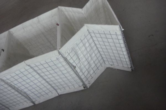 1.0m Yükseklik Hesco Bastion Duvarı Ağır Hizmet Sıcak Daldırma Galvanizli 5.0mm