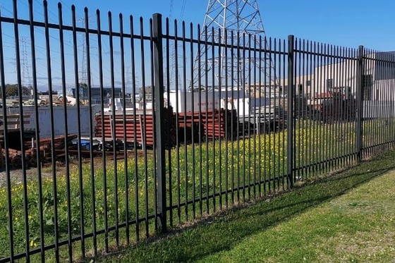 Avustralya Standart Tubular Çit Baskılı Mızrak Üst Güvenlik Çelik Piket Garnizon Çit