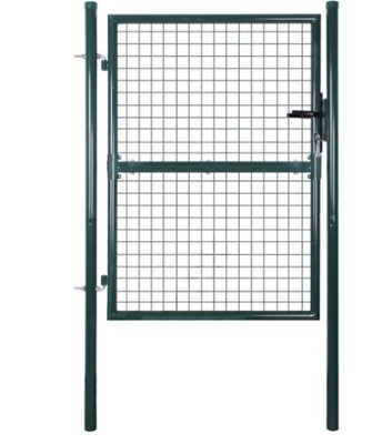 Toz Boya Kaplama Metal Bahçe Çit Kapısı 50x150mm Hasır Tel