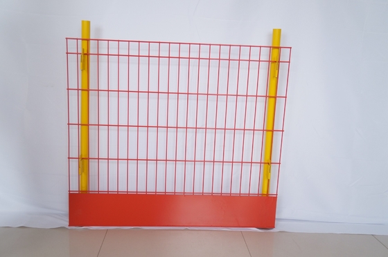50*200mm Delik Ölçüsü Kenar Koruma Bariyerleri Pvc Kaplı Turuncu Renk